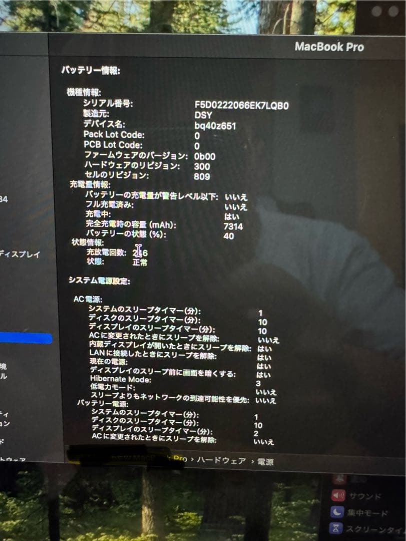 MacBook本体 MacBookPro 16 2019 i9/32GB/1TB/5500M/8GB