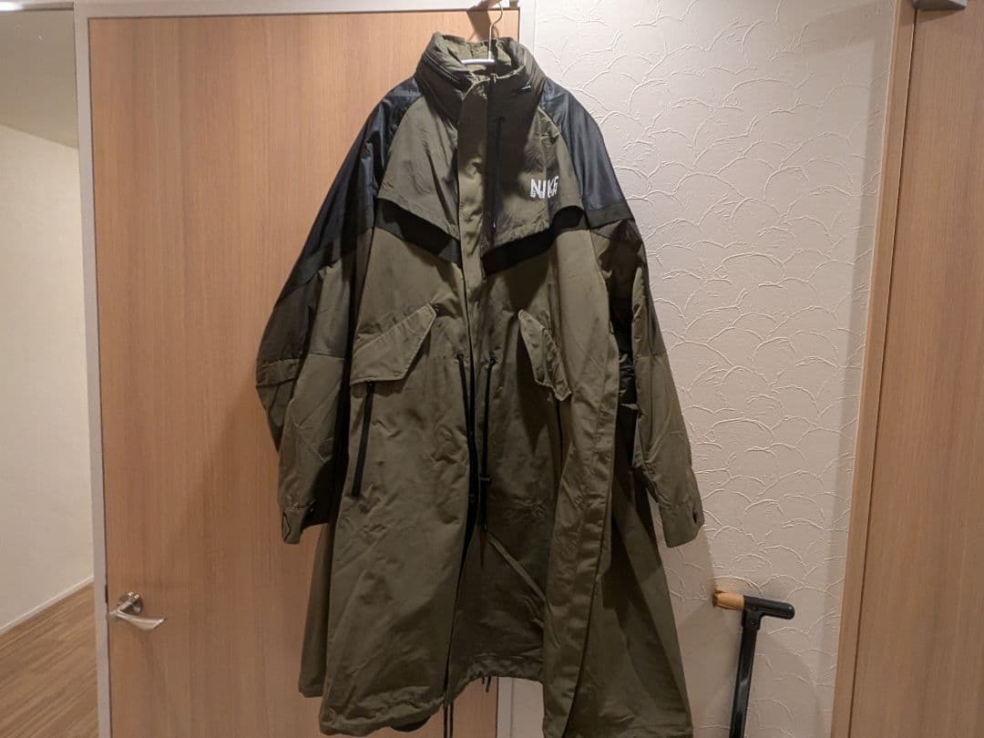 【1回着用のみ】Nike × sacai トレンチコート、XL