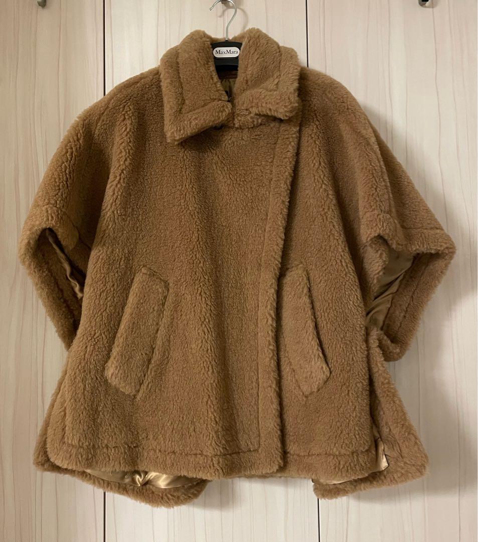 【今季新品未使用】MAXMARA [テベ] テディベア ケープ - Camel
