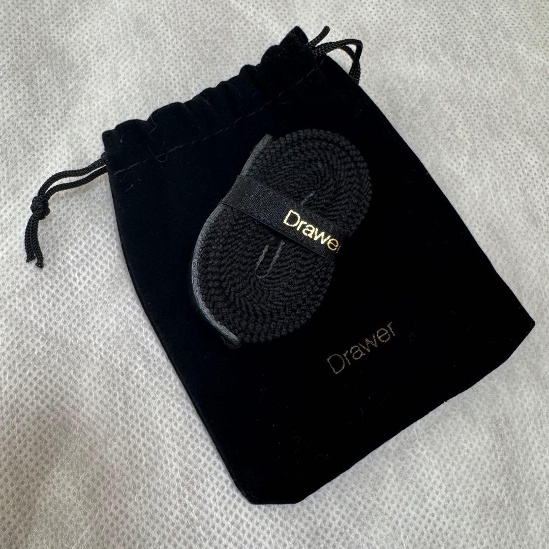 新品未使用！Drawerシルクグログランリボンベルト　ブラック