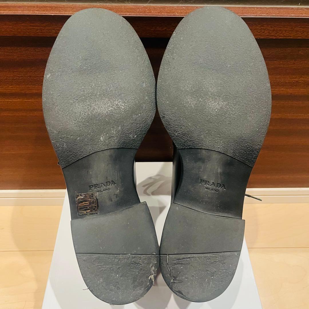 PRADA プラダ ブラッシュドレザー ポストマンシューズ DNC713