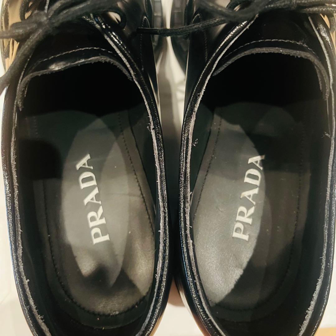 PRADA プラダ ブラッシュドレザー ポストマンシューズ DNC713