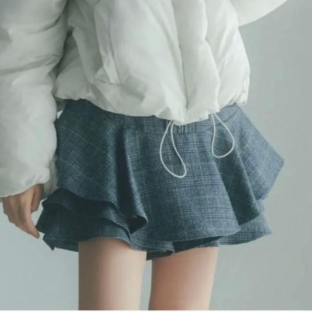 新品未使用 SNIDEL レイヤードフリルミニスカショーパン