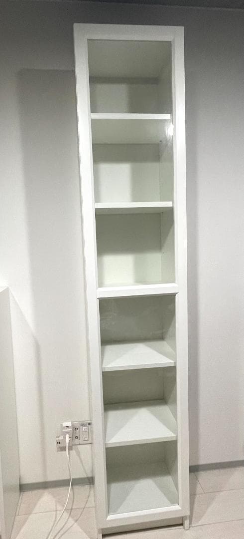 【つぐ】IKEA ビリー / オクスベリ 本棚 ガラス扉付き