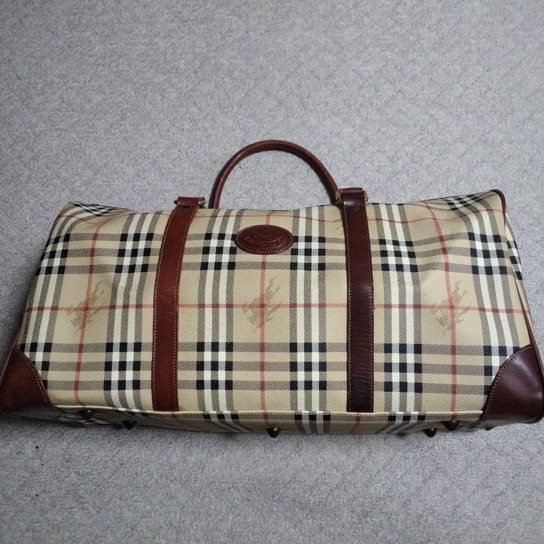 BURBERRY バーバリー 大容量　シャドーホースボストンバック ノバチェック