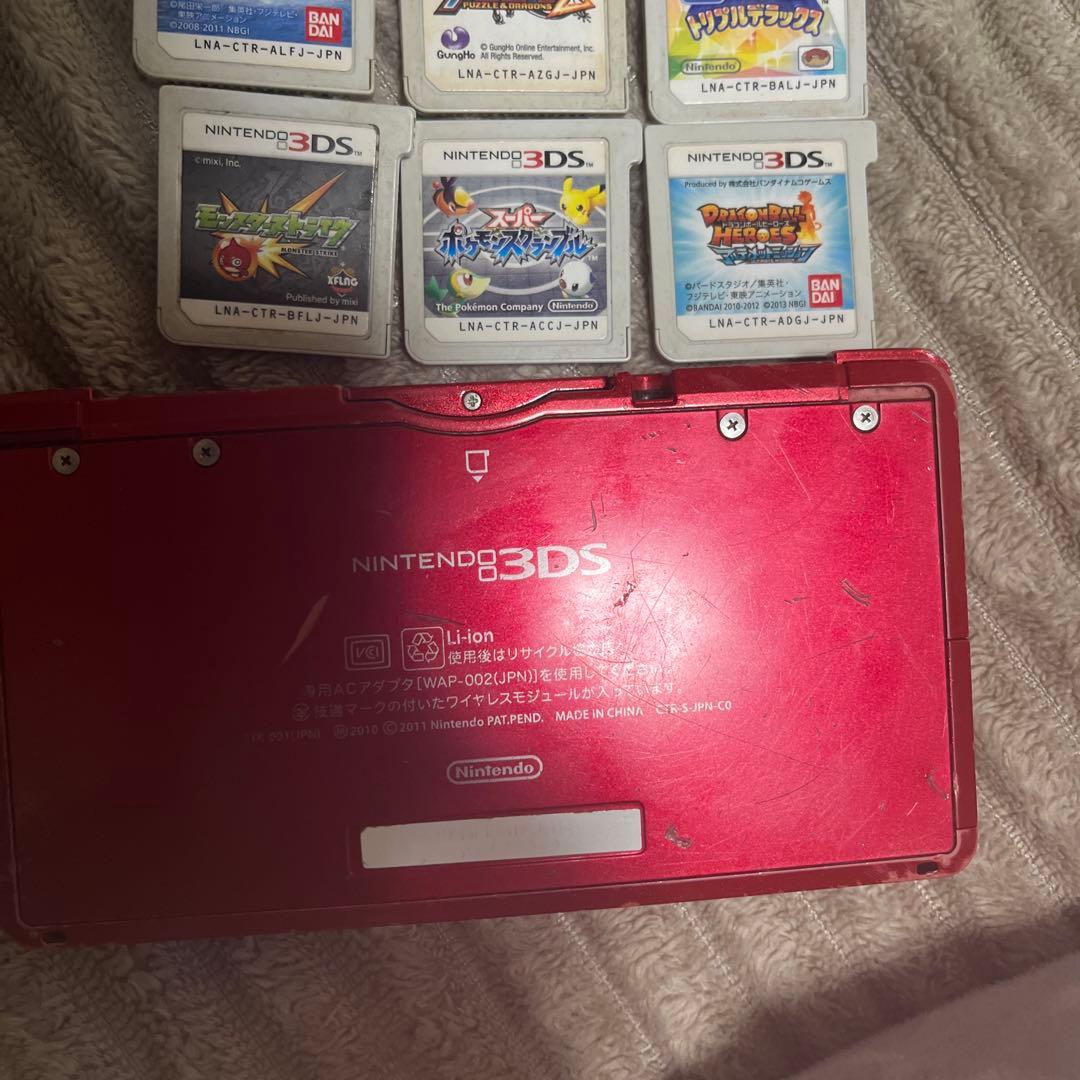 ド*ェ様 ニンテンドー3DS レッド 本体とゲーム5本セット