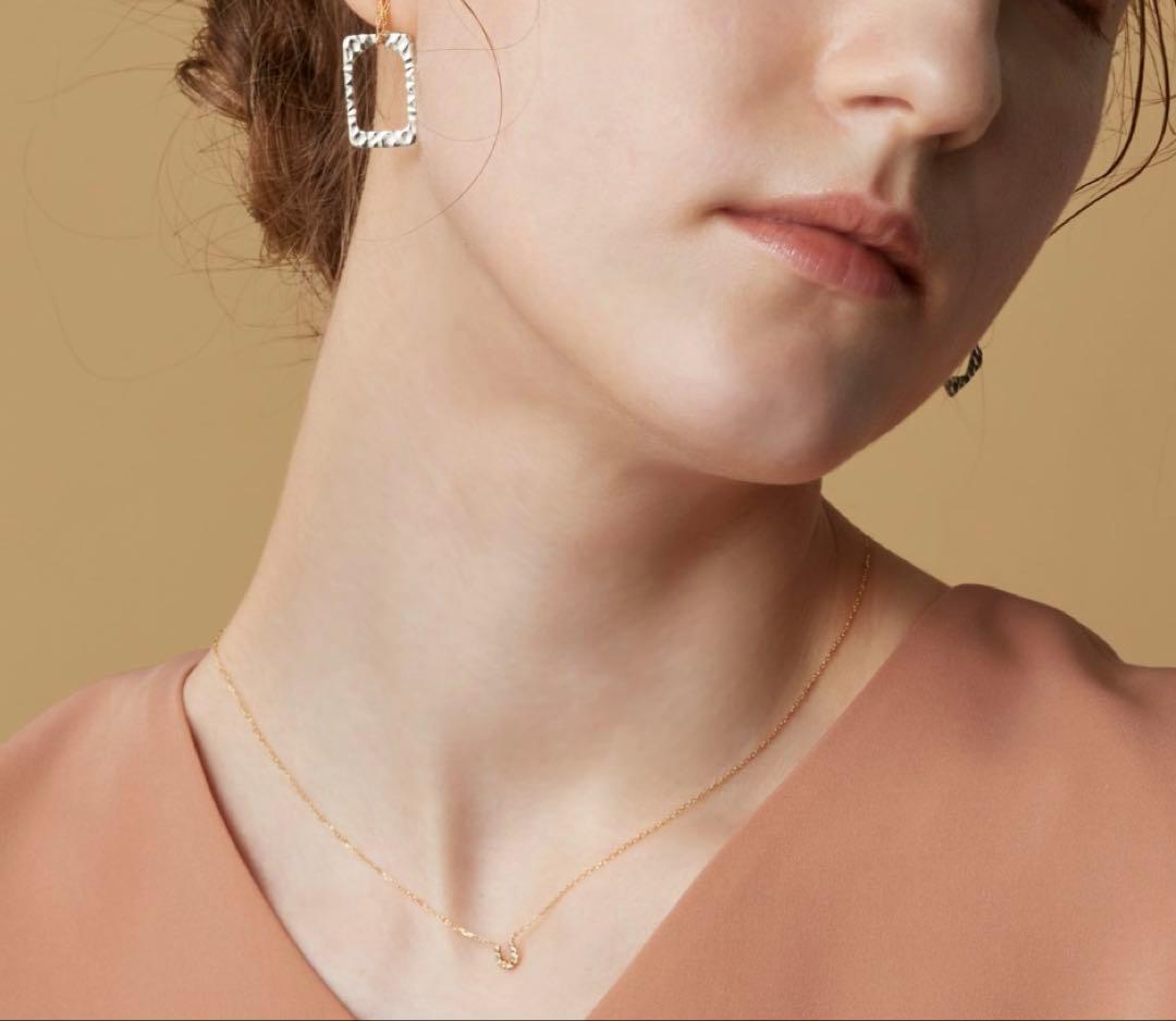 即日　アガット agete ホースシュー ネックレス　k10 ゴールドネックレス