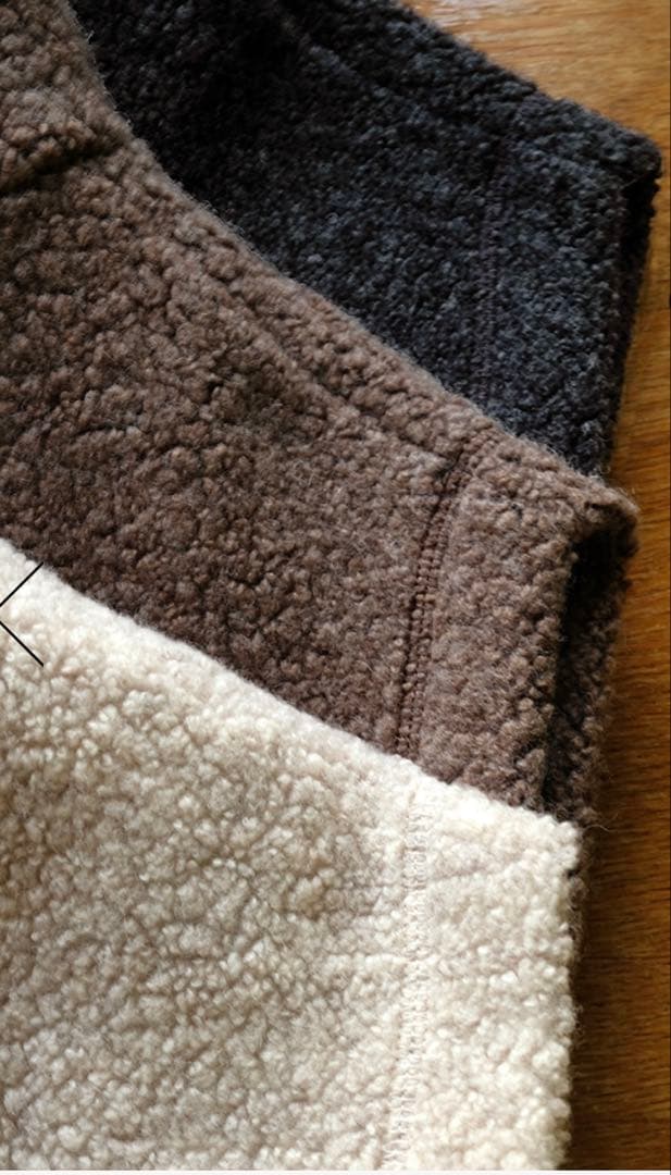 tumugu ツムグシープパイルウールベスト