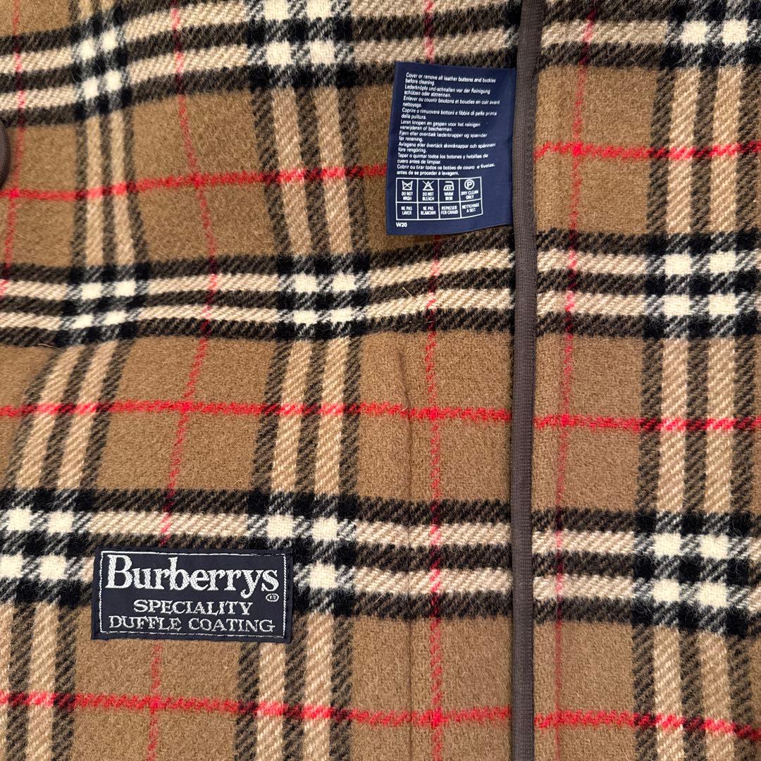 BURBERRYバーバリー 英国製 ダッフルコート ノバチェック サイズXL相当