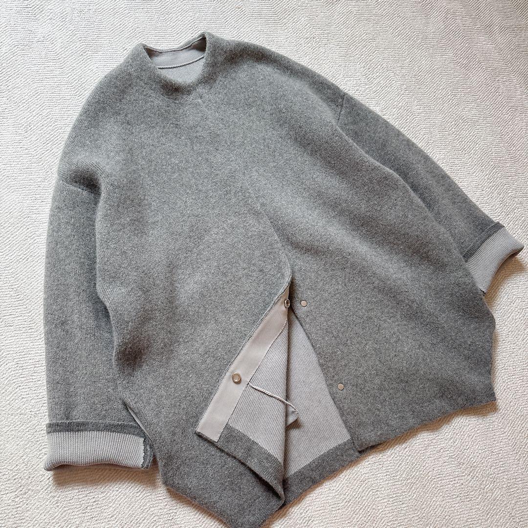 美品 人気 エレンディーク ベーシックCNラクーンミックスWカーディガン 02