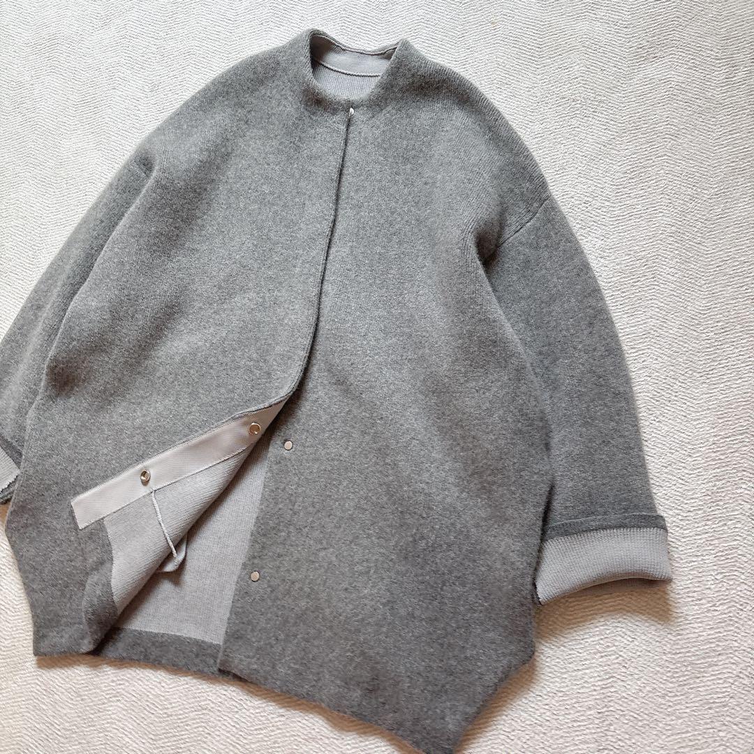 美品 人気 エレンディーク ベーシックCNラクーンミックスWカーディガン 02