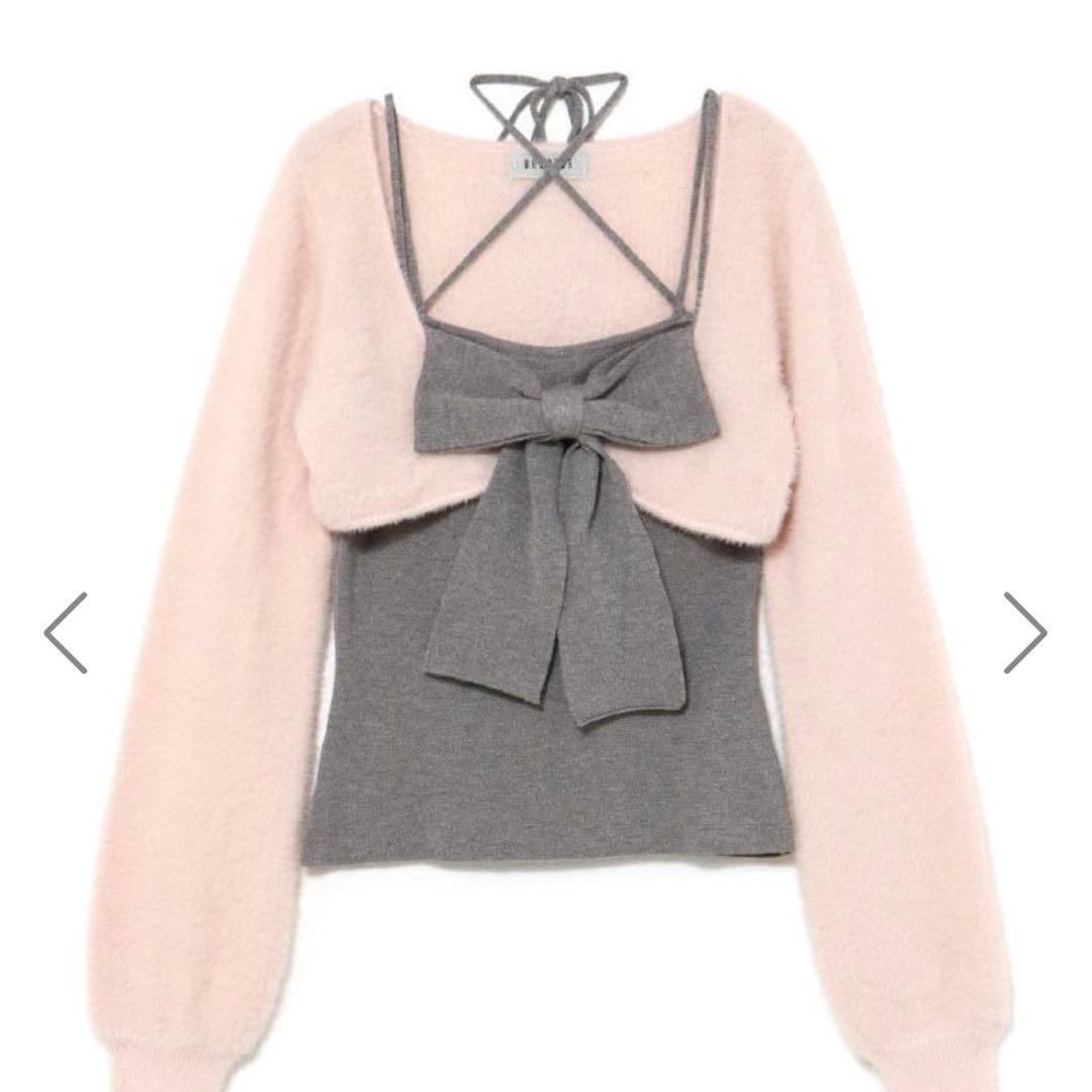 bubbles リボンニットアンサンブル