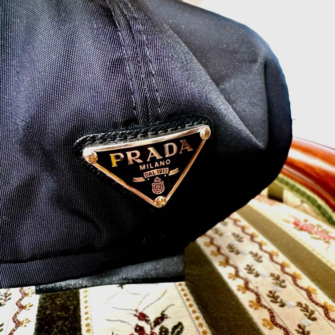 プラダ キャスケット　ブラック　ハット　帽子　ハンチング　XL
