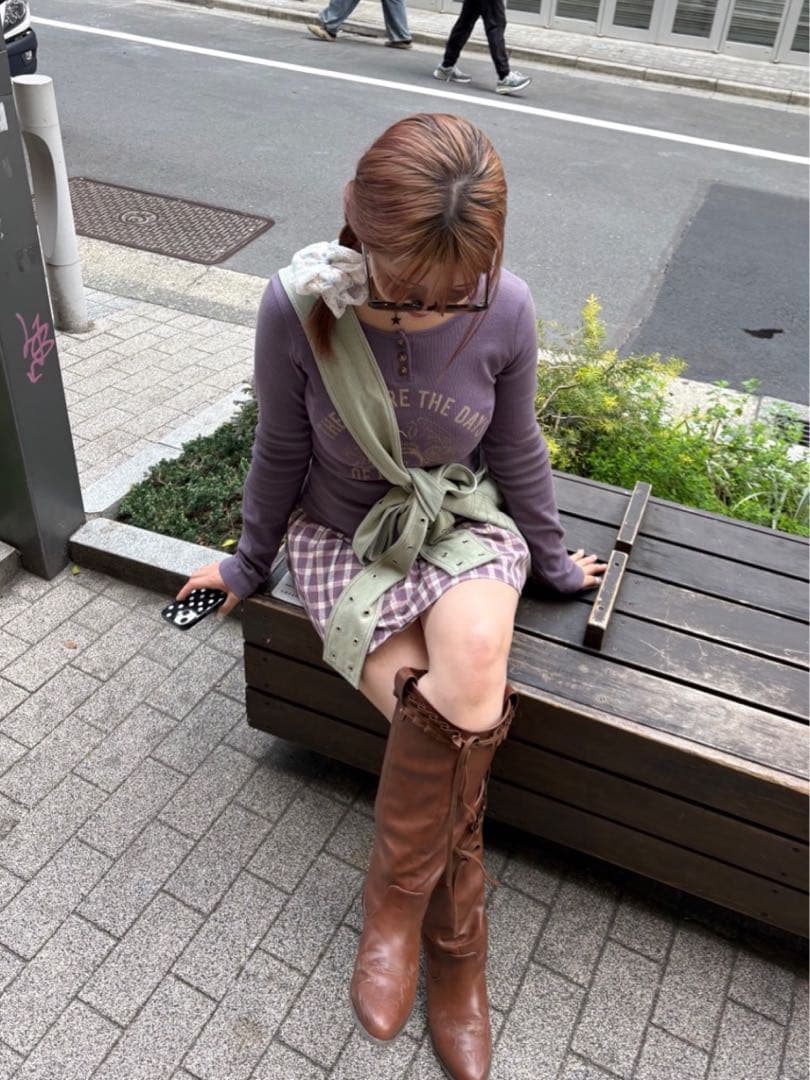 TINA：JOJUN ルーズ ウエスタンブーツ