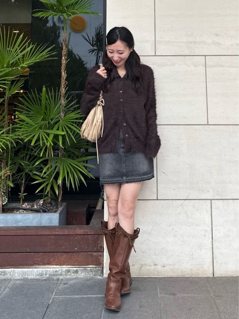 TINA：JOJUN ルーズ ウエスタンブーツ