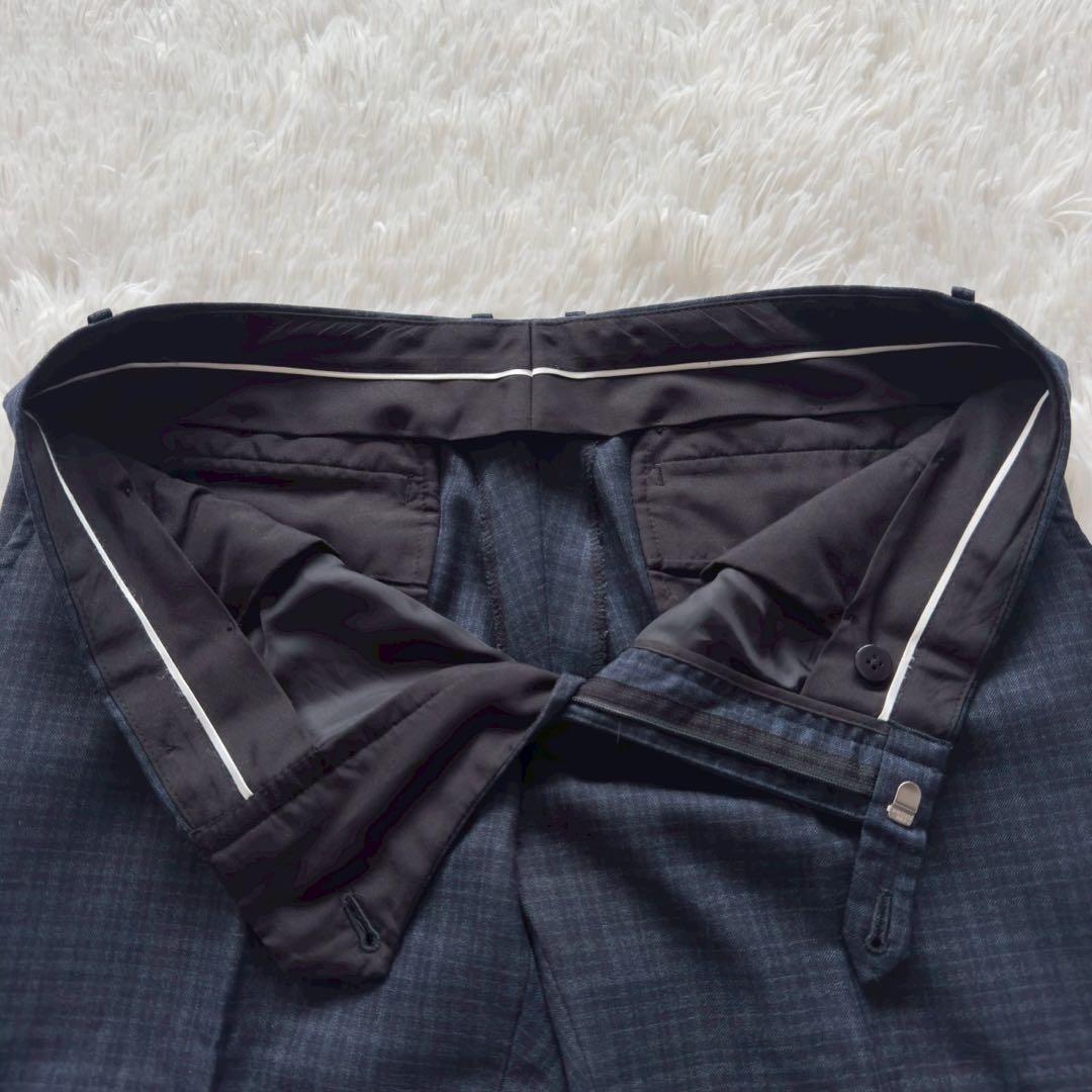 SUIT SELECT✨セットアップ スーツ タータンチェック　ネイビー　AB6