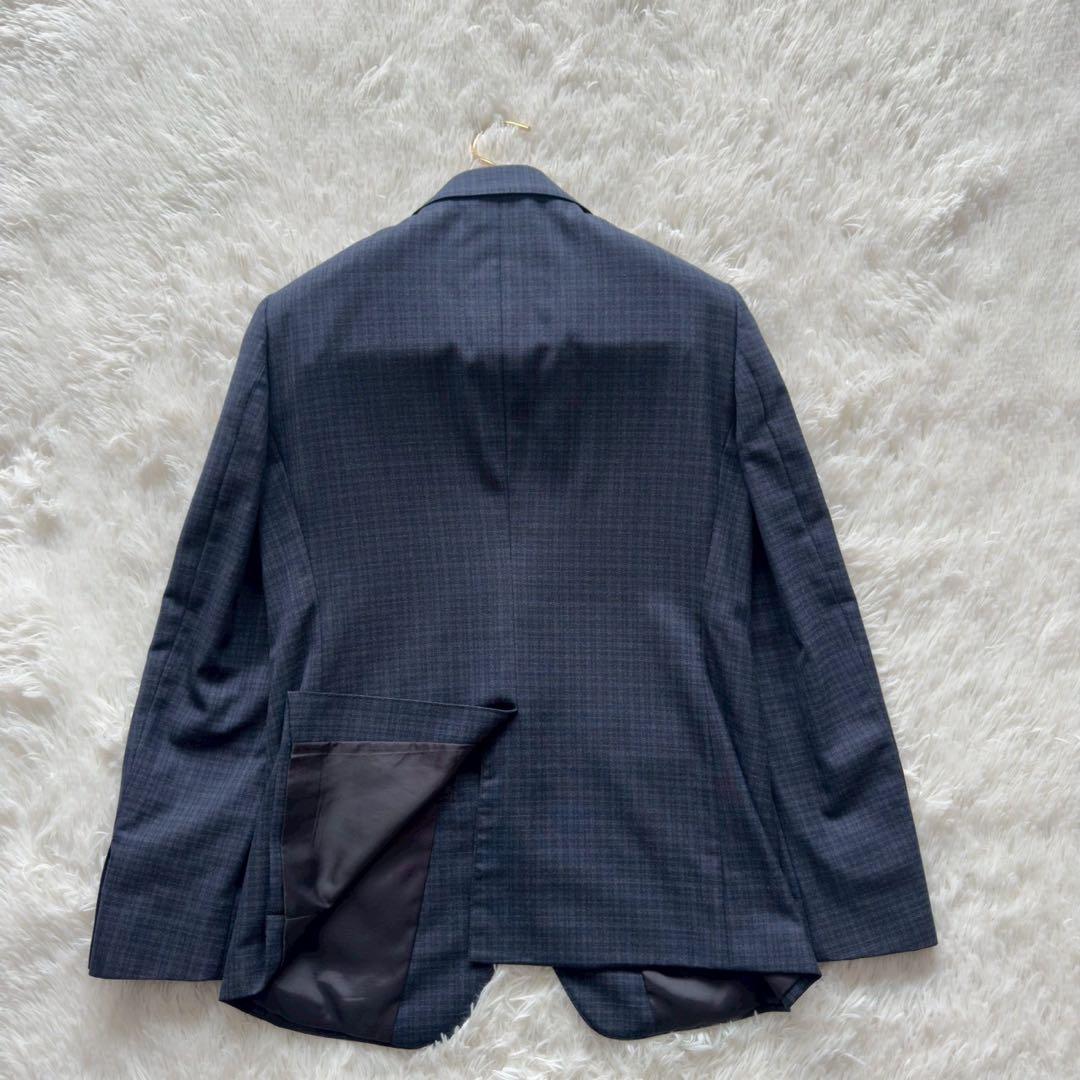 SUIT SELECT✨セットアップ スーツ タータンチェック　ネイビー　AB6