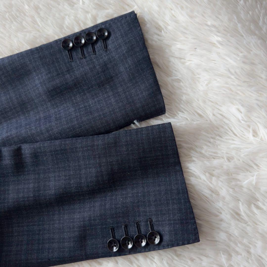 SUIT SELECT✨セットアップ スーツ タータンチェック　ネイビー　AB6