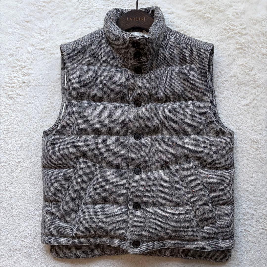 【美品】ブラックフリース ブルックスブラザーズ ダウンベスト ウール グレー L