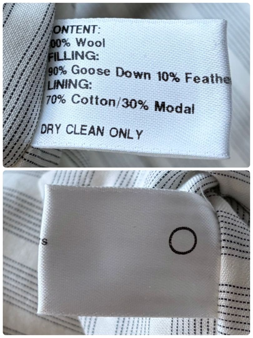 【美品】ブラックフリース ブルックスブラザーズ ダウンベスト ウール グレー L