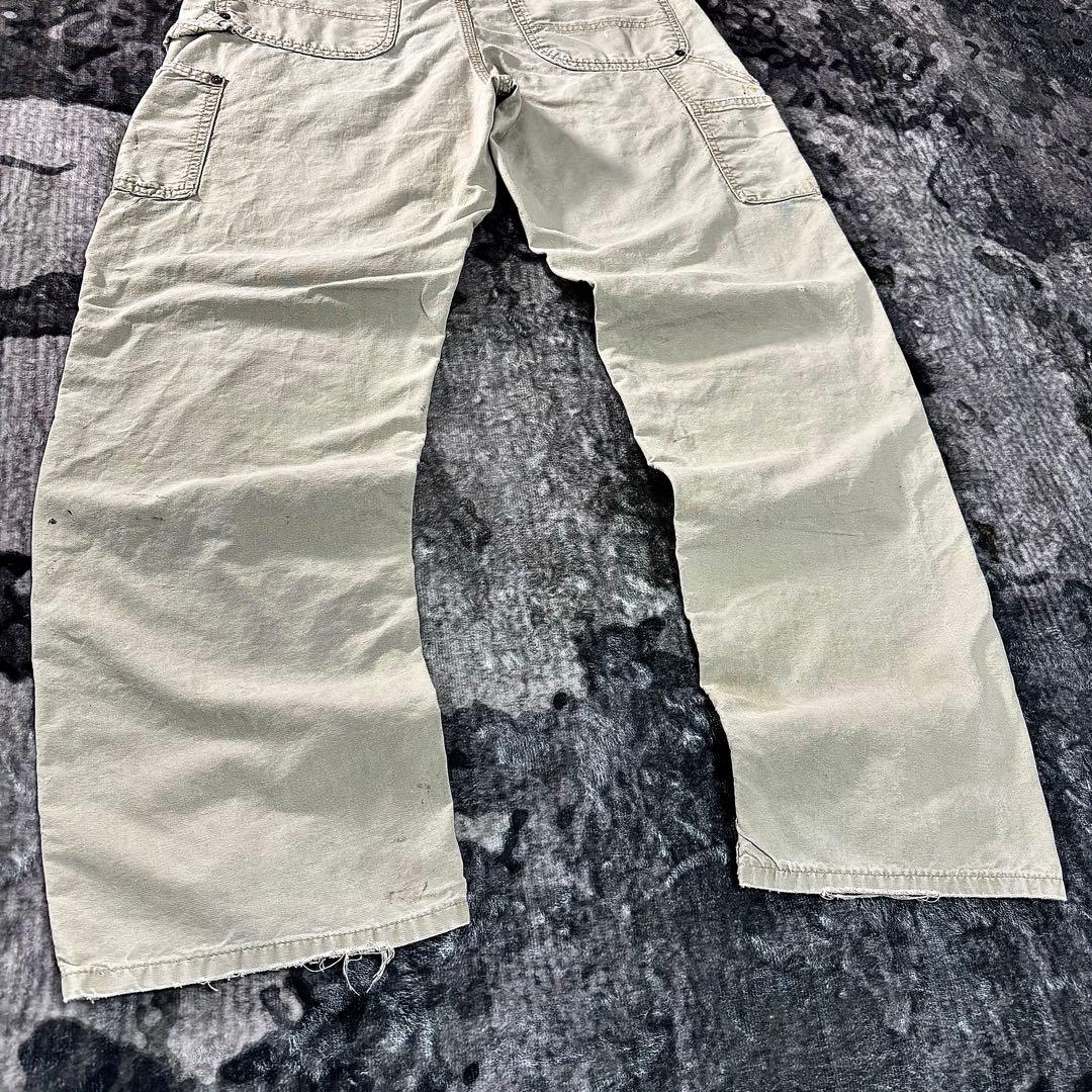 レザータグ×極上フェード◎リアルワークの逸品ダック 一点物 ゆるだぼ