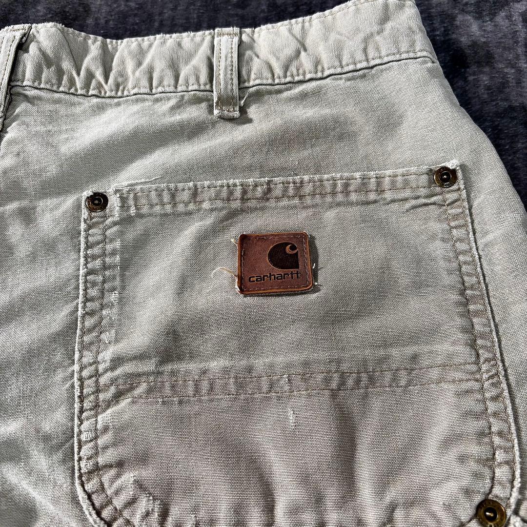 レザータグ×極上フェード◎リアルワークの逸品ダック 一点物 ゆるだぼ