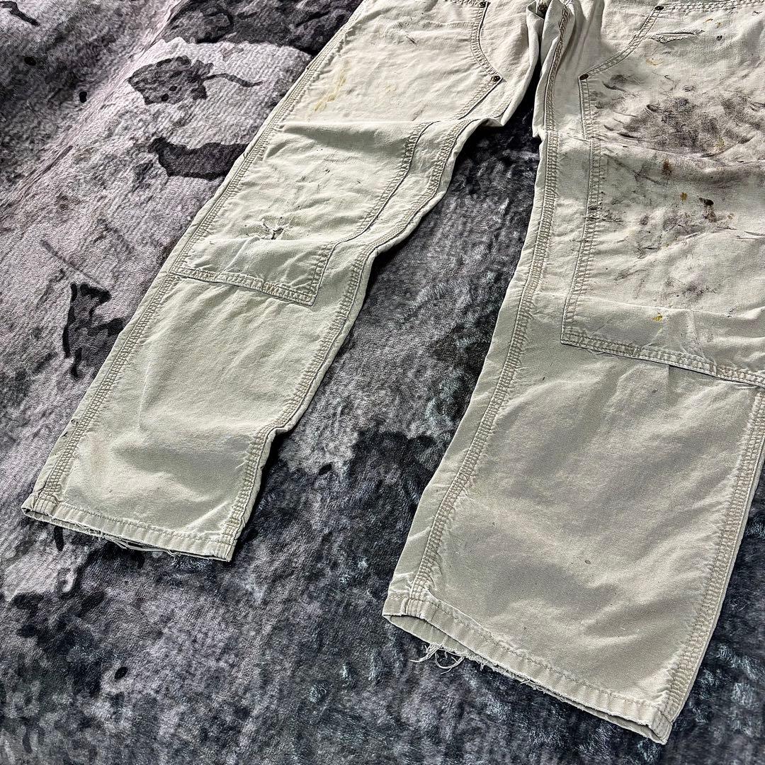 レザータグ×極上フェード◎リアルワークの逸品ダック 一点物 ゆるだぼ