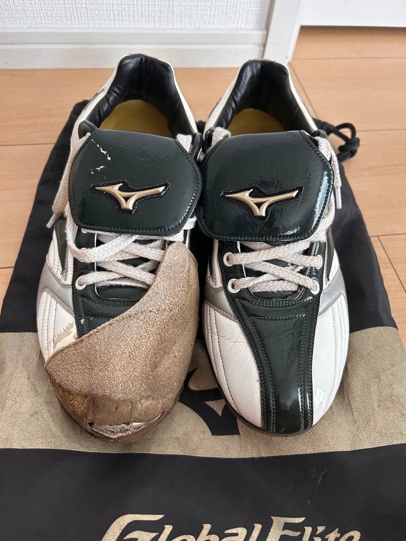 Mizuno Global Elite スパイク 緑/白