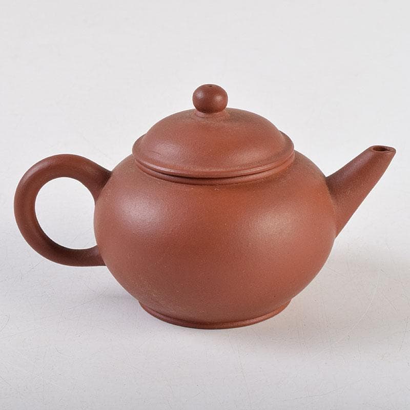 中国　中国宣興銘　紫砂　朱泥　急須　茶壷　V　R9268