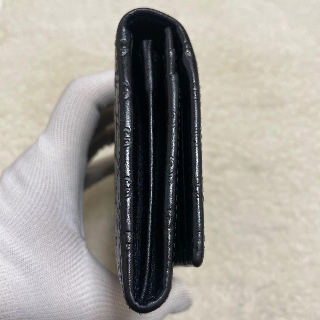 GUCCI　グッチ　長財布　マイクロシマ　ブラック　極美品‼️