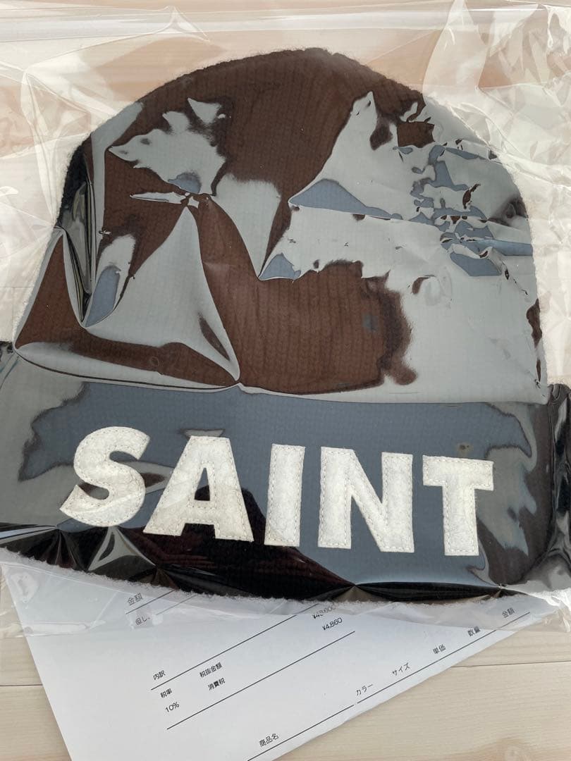 【領収書付】SAINT MICHAEL セントマイケル '23ニットキャップ 黒