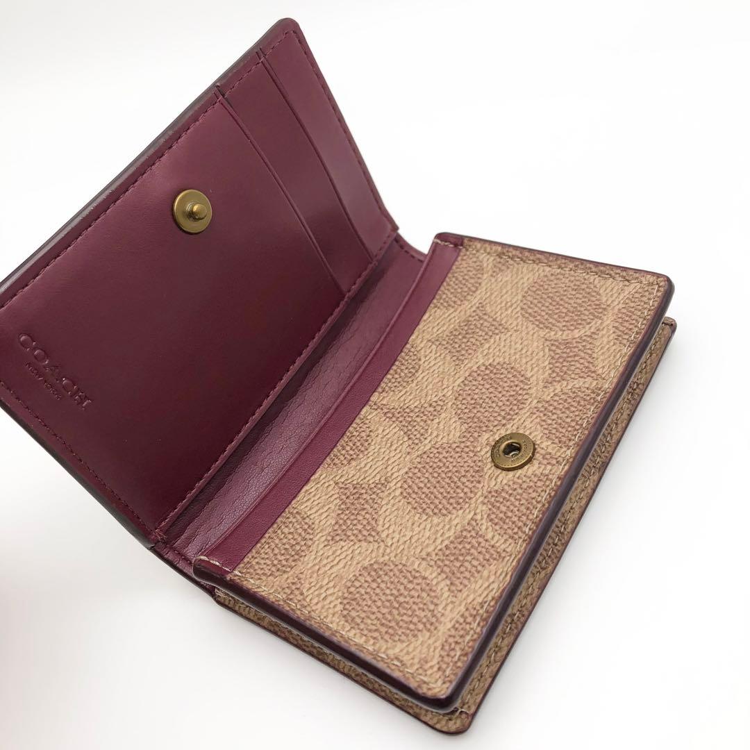 COACH ★大人気★ ビジネスカードケース シグネチャーキャンバス タン 新品