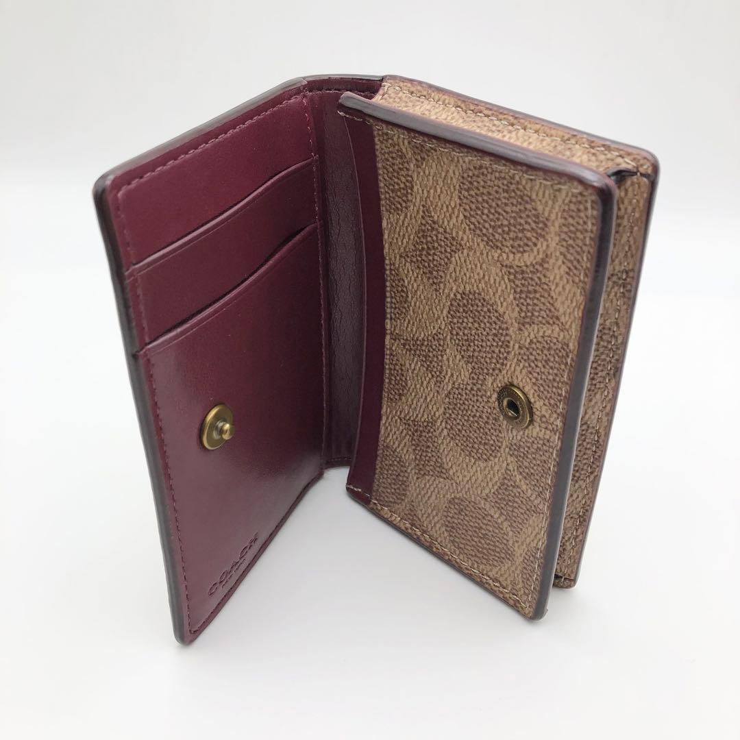 COACH ★大人気★ ビジネスカードケース シグネチャーキャンバス タン 新品