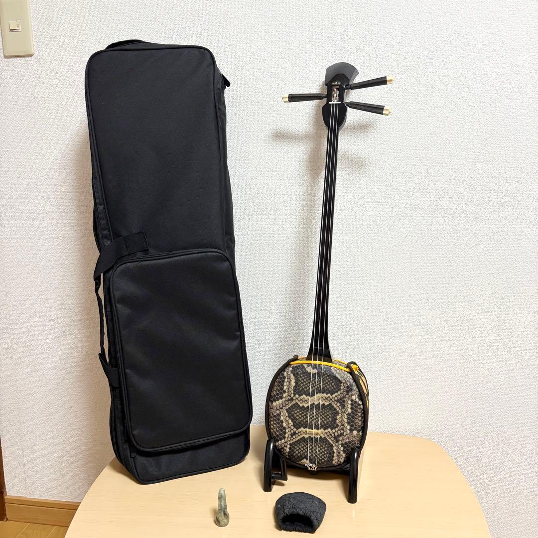 鈴*之様 沖縄三線 ソフトケース 初心者 入門 弦楽器 和楽器 人工革 蛇　工四