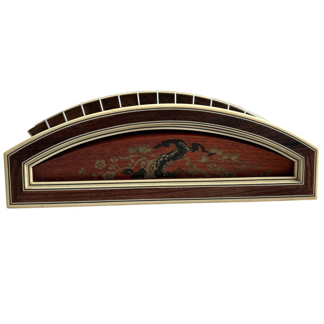 琴　13弦　琴柱　蒔絵有り すだれ彫　お琴　弦楽器　練習用