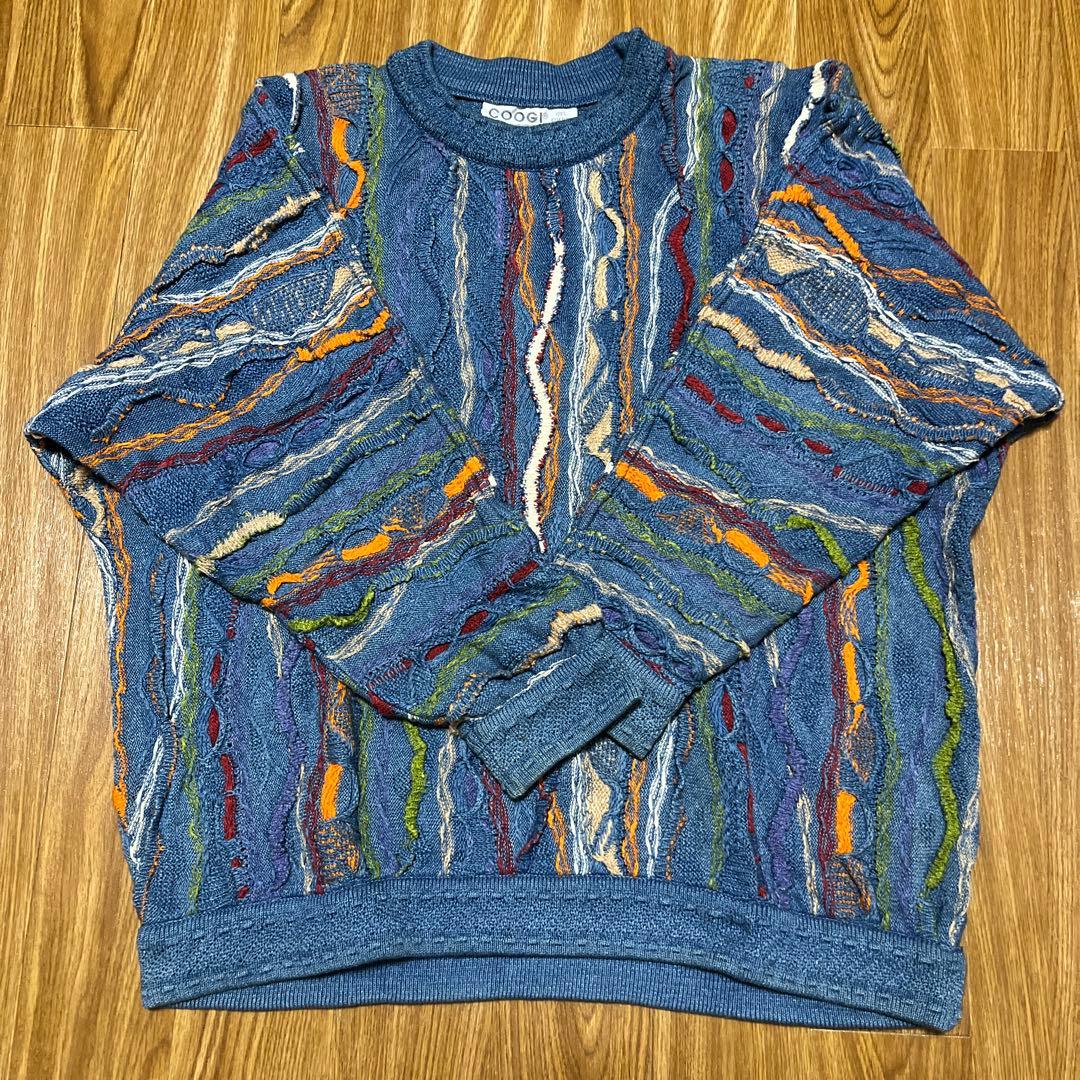 【希少カラー】 90’s COOGI 3D Knit クージー オーストラリア製