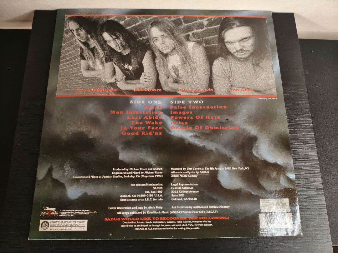 1990年 EU Sadus Swallowed in Black レコード