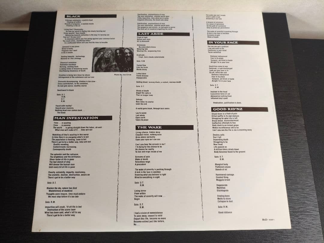 1990年 EU Sadus Swallowed in Black レコード