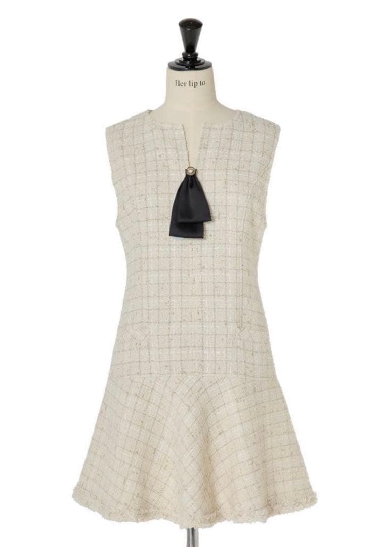 【Herlipto】新品 Victoria Tweed Jumper Dress