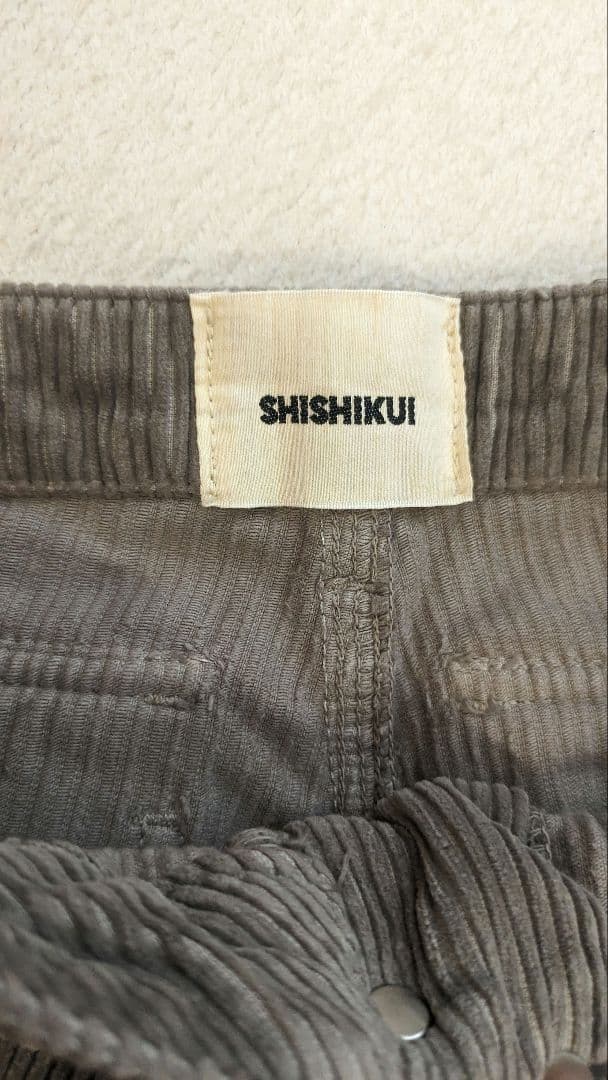 shishikui CORDUROY BAKER BROWN 34 シシクイ