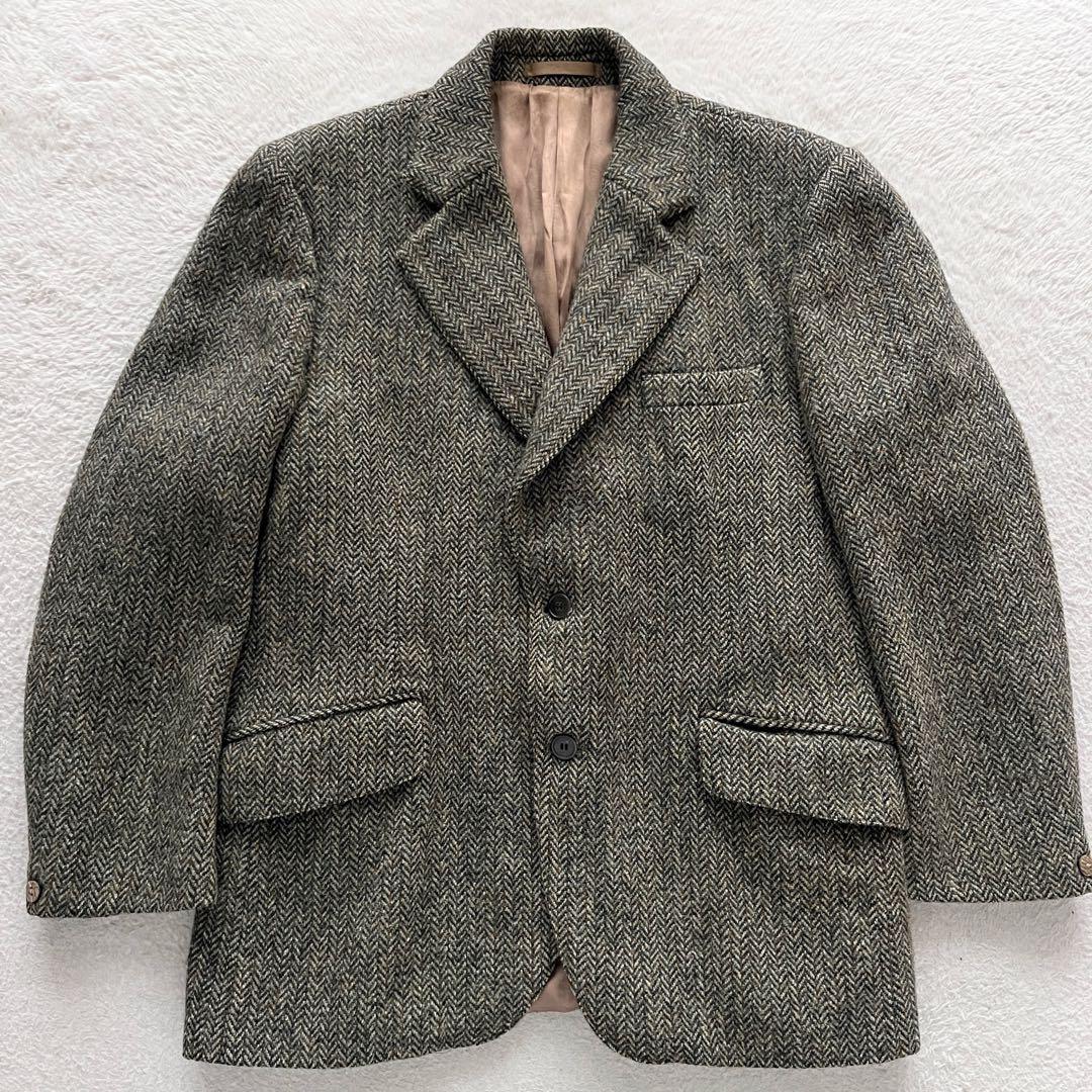 JONELLE ハリスツイード テーラードジャケット ヘリンボーン 2B 希少