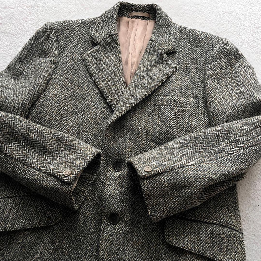 JONELLE ハリスツイード テーラードジャケット ヘリンボーン 2B 希少