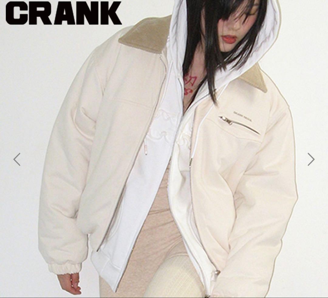 本田翼着用 CRANK COTTON PUFF JUMPER アイボリー ダウン
