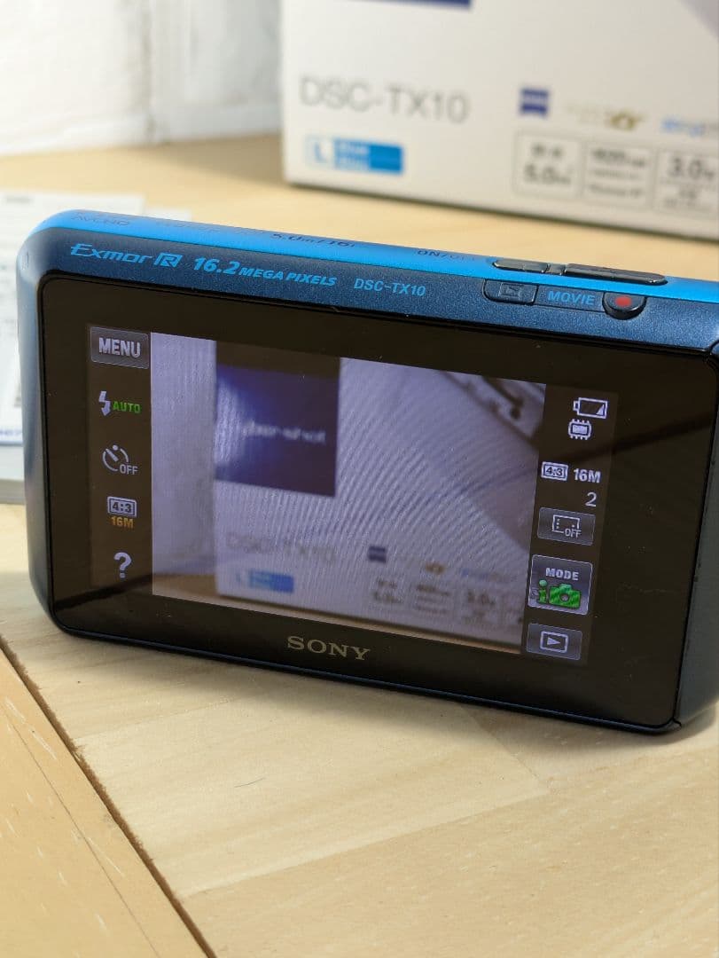 希少色 SONY Cyber-shot DSC-TX10 ブルー 箱あり