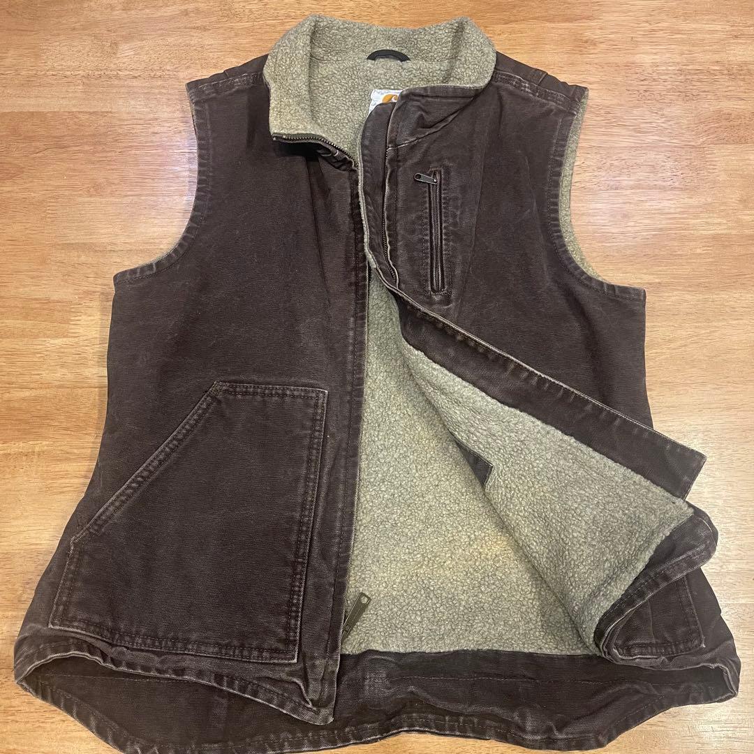 Carhartt　カーハート　ヴィンテージ　茶色　ブラウン　M USA ベスト