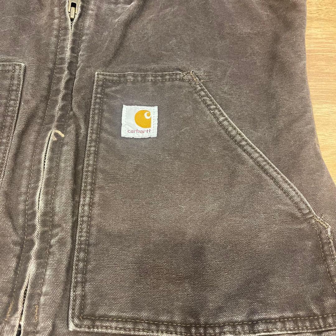 Carhartt　カーハート　ヴィンテージ　茶色　ブラウン　M USA ベスト