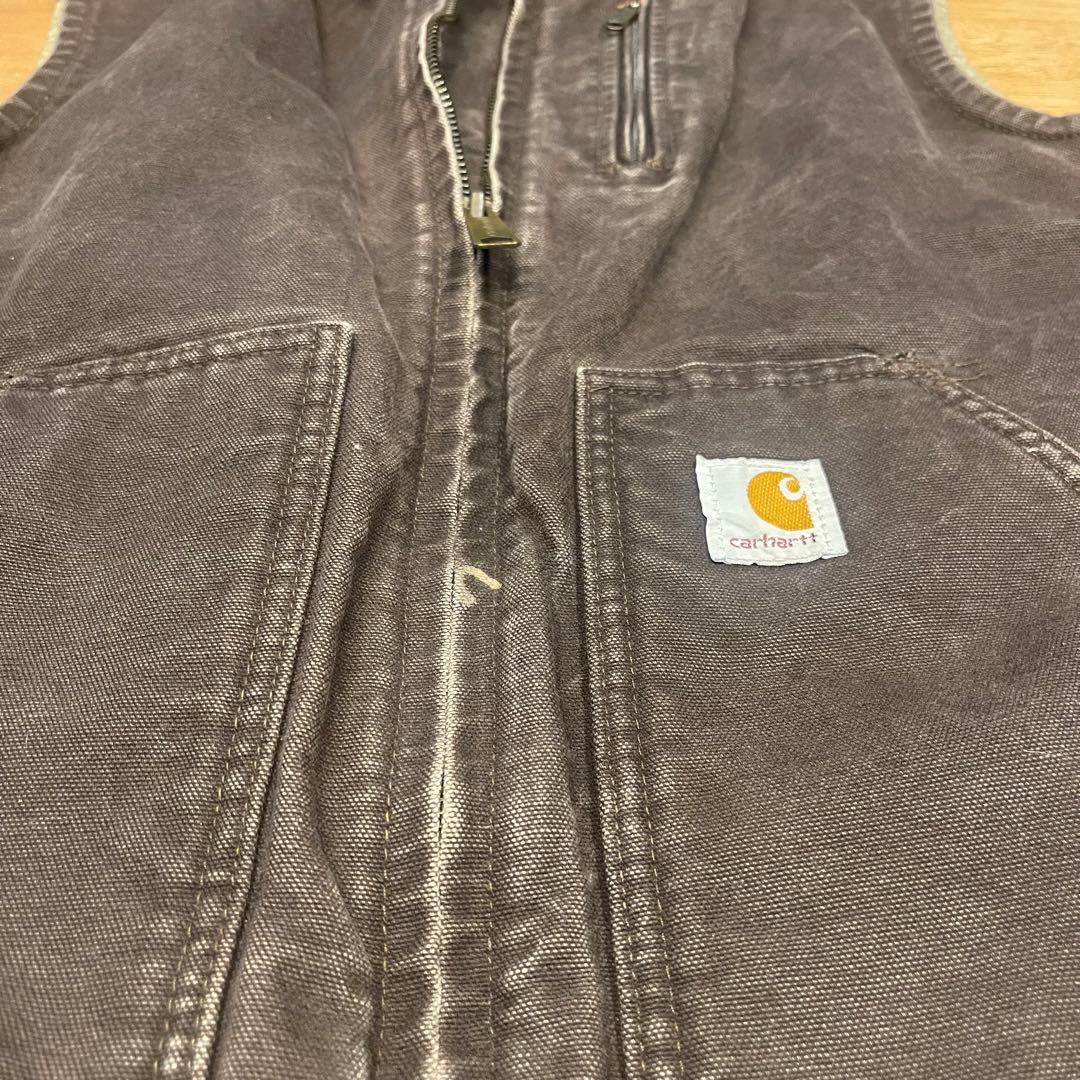Carhartt　カーハート　ヴィンテージ　茶色　ブラウン　M USA ベスト