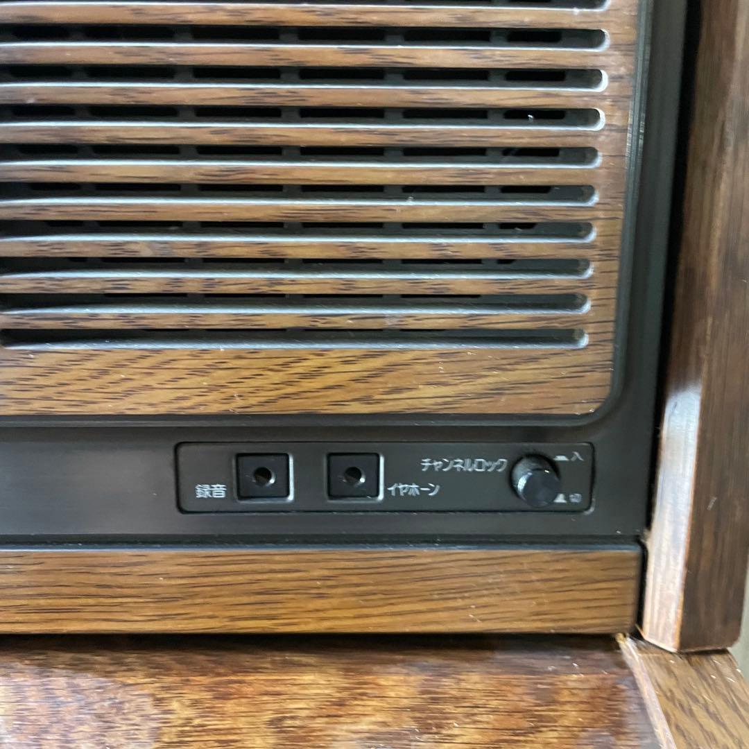 TOSHIBA 東芝18T387E ブラウン管テレビ 77年 専用テレビ台付