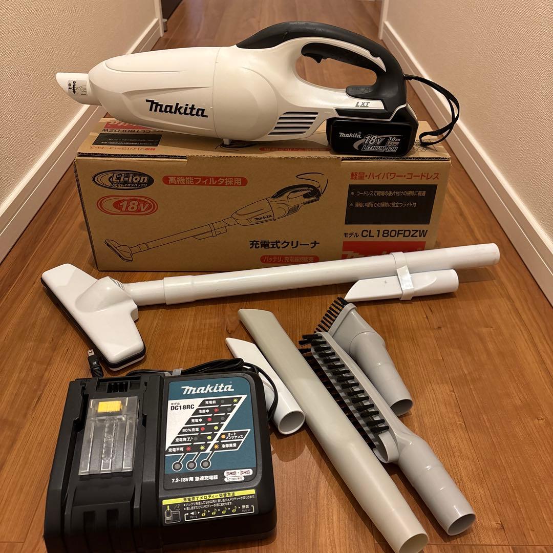 Makita 充電式掃除機 CL180FDZW バッテリー、付属品セット