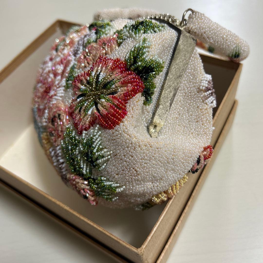 アンティーク　ビーズバッグ　レトロ　和装